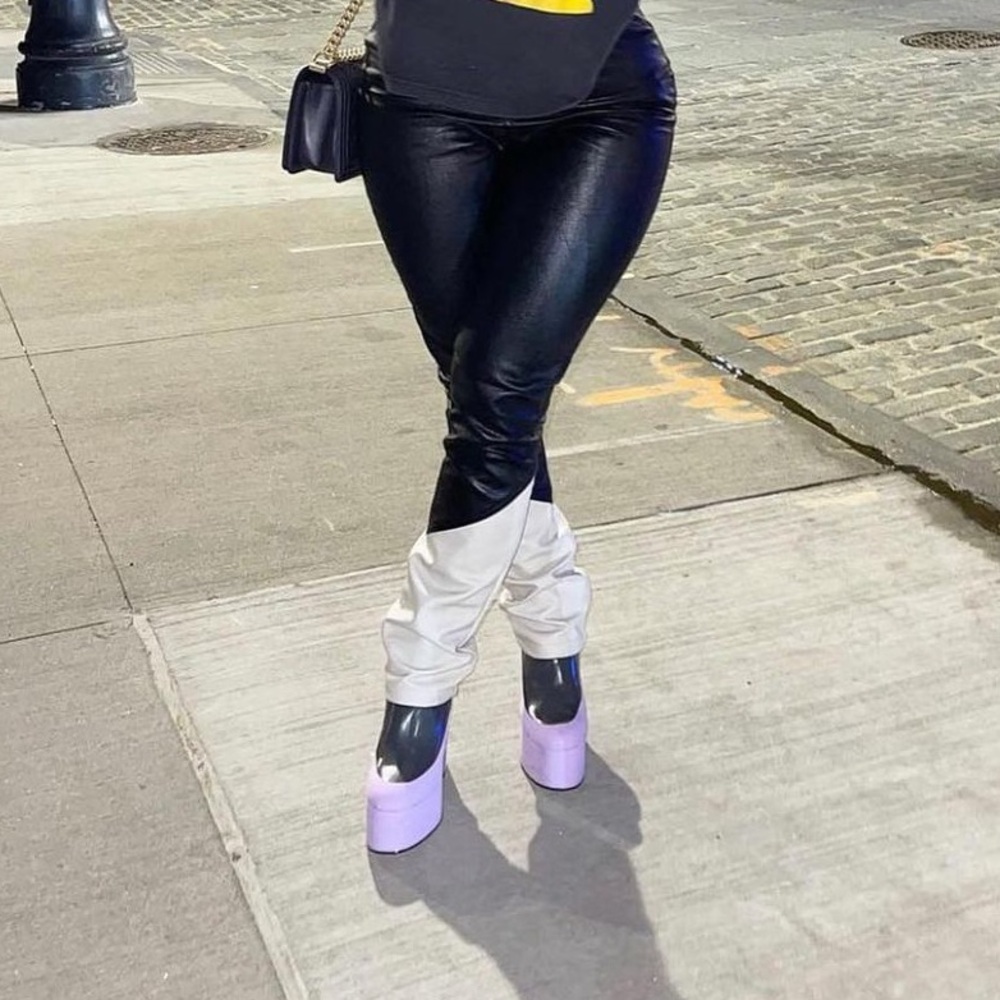 Anthony Cordero 2 toned leather pants